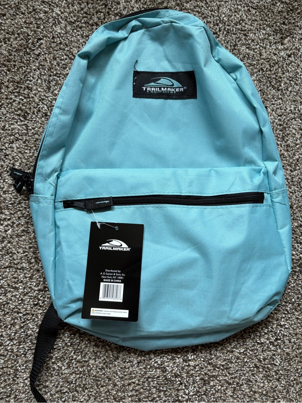 Light Blue Backpack - Compact Everyday Bag